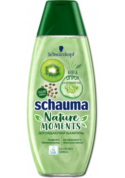 Шампунь Schauma Nature Moments Смузі Ківі і Огірок для нормальних і злегка сухого волосся, 400 мл
